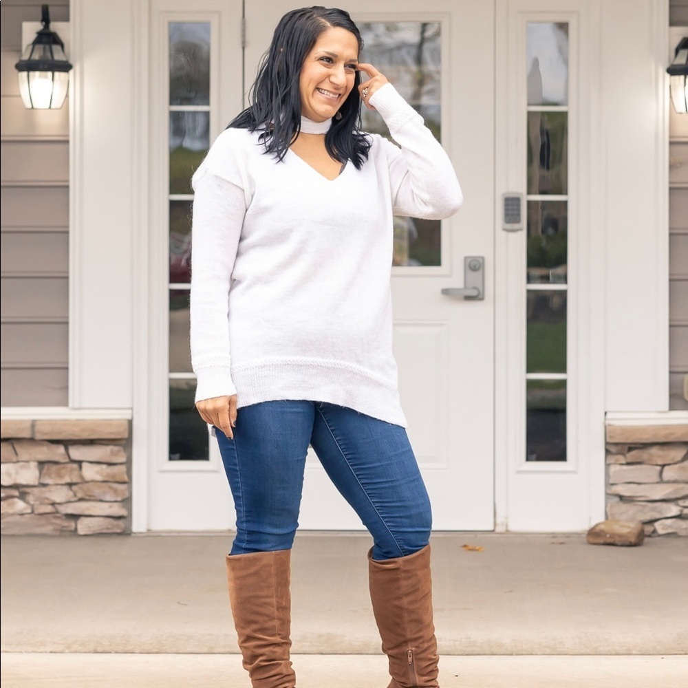 Angora blend sweater